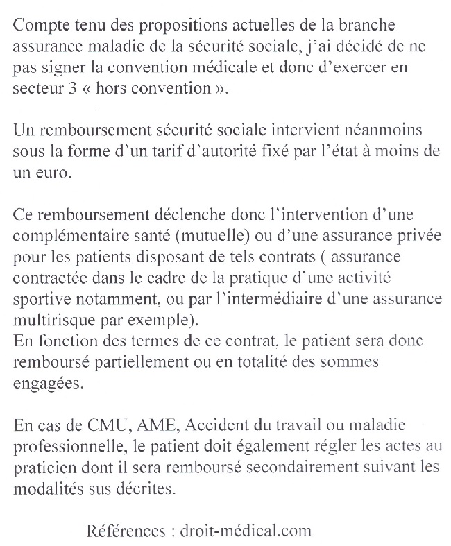 medecin prise en charge